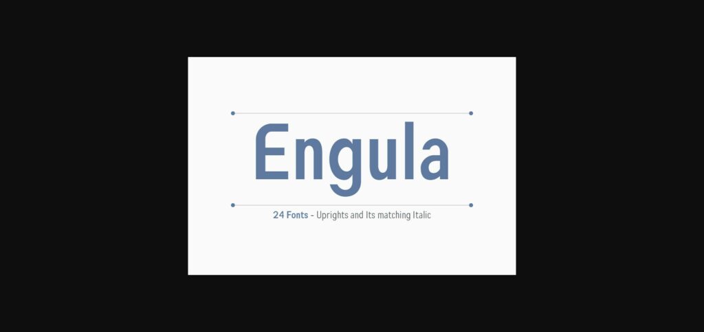 Engula Font Poster 3