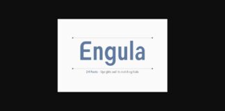 Engula Font Poster 1