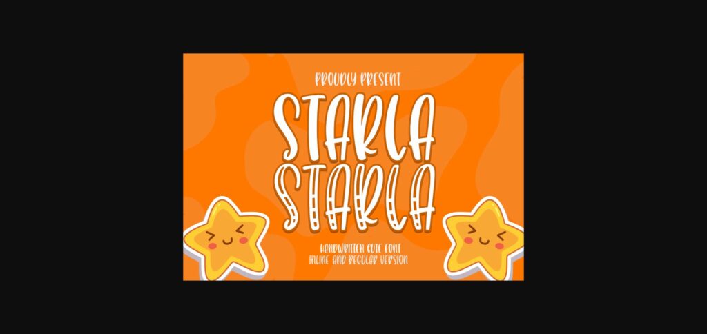 Starla Belovia Font Poster 3