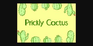 Prickly Cactus Font Poster 1