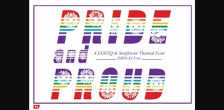 Pride and Proud Font Poster 1