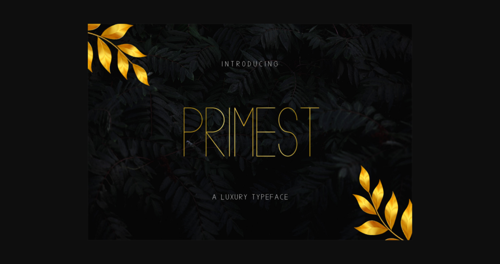 Primest Font Poster 3