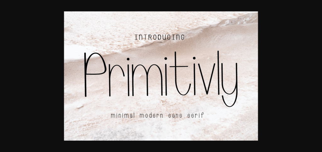 Primitivly Font Poster 3