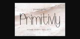 Primitivly Font Poster 1