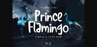 Prince Flamingo Font Poster 1