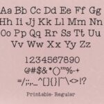 Printable Fonts