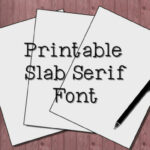 Printable Fonts