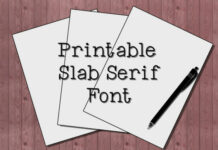 Printable Fonts