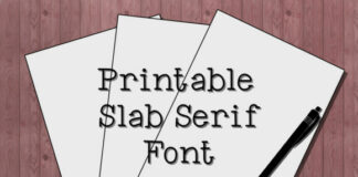 Printable Fonts