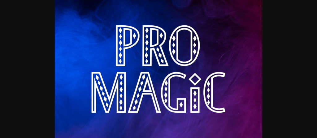 Pro Magic Font Poster 3