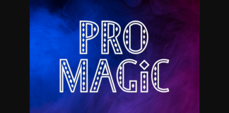 Pro Magic Font Poster 1