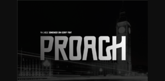 Proach Font Poster 1