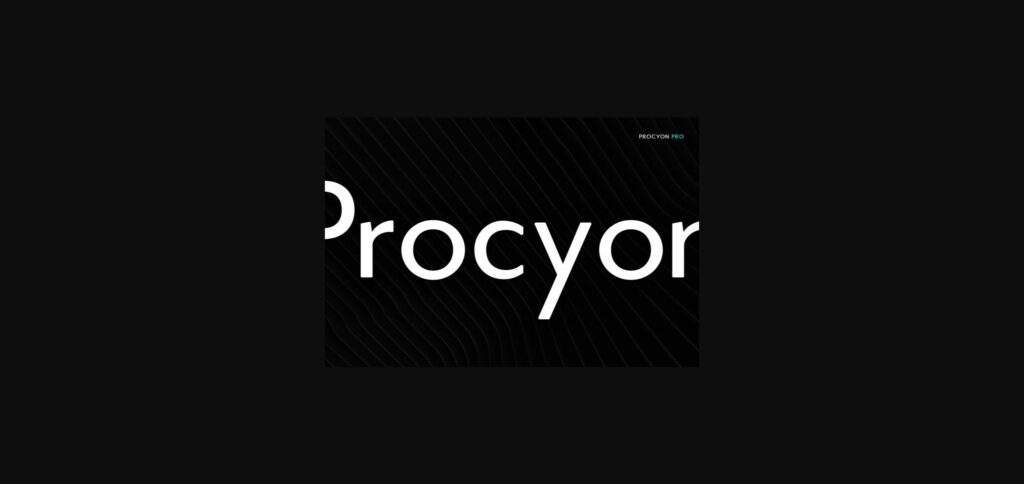 Procyon Font Poster 4