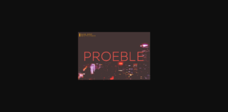 Proeble Font Poster 1