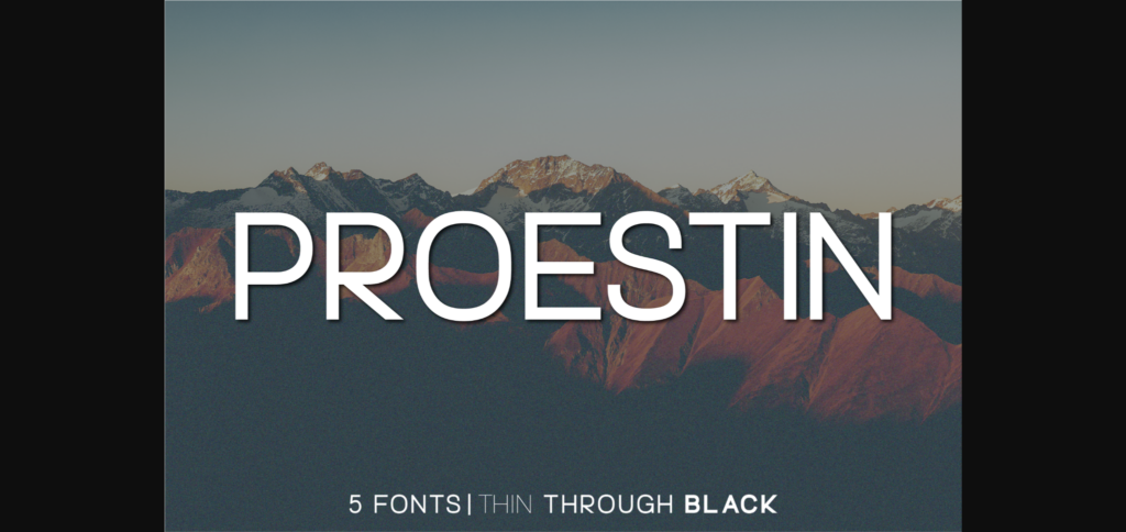 Proestin Font Poster 3