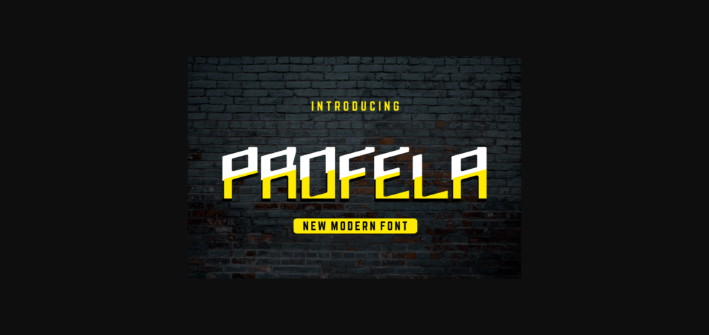 Profela Font Poster 4