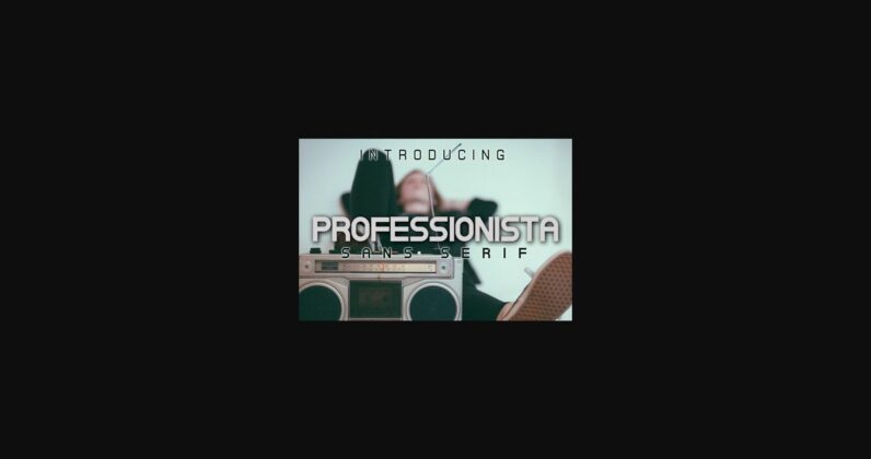 Professionista Font Poster 3