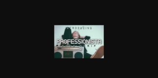 Professionista Font Poster 1