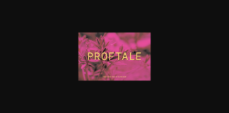 Proftale Font Poster 1