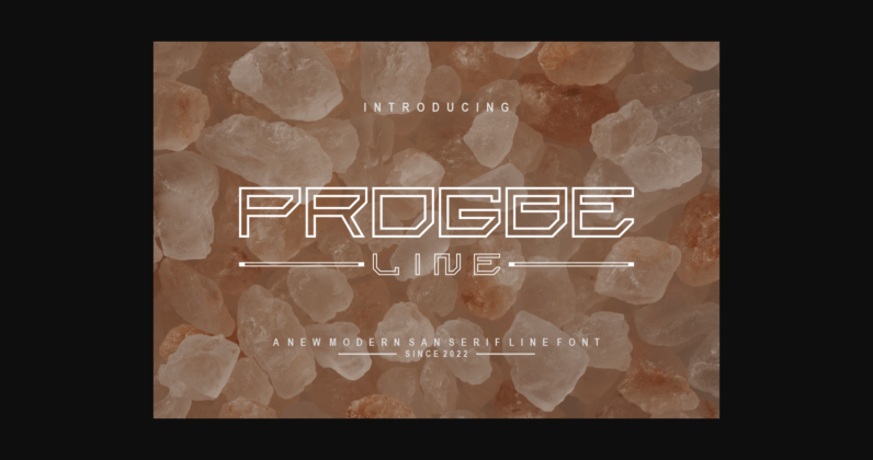 Progbeline Font Poster 3