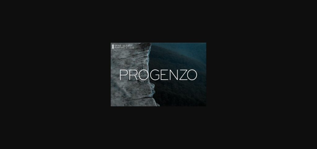 Progenzo Font Poster 3