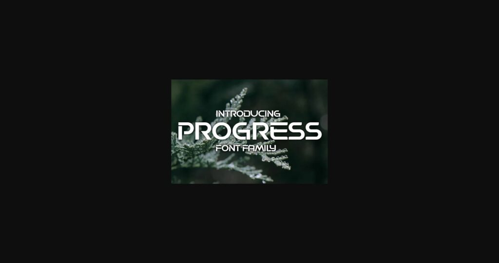 Progress Font Poster 3