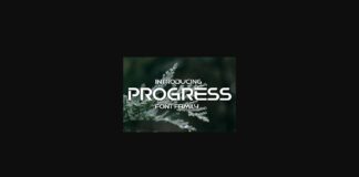 Progress Font Poster 1