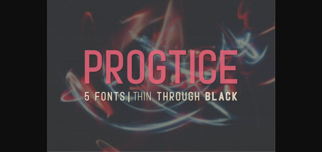 Progtice Font Poster 3