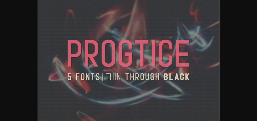 Progtice Font Poster 3