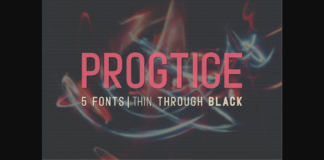 Progtice Font Poster 1