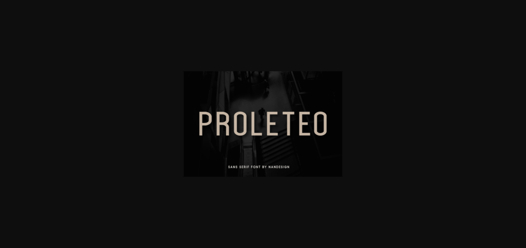 Proleteo Font Poster 3