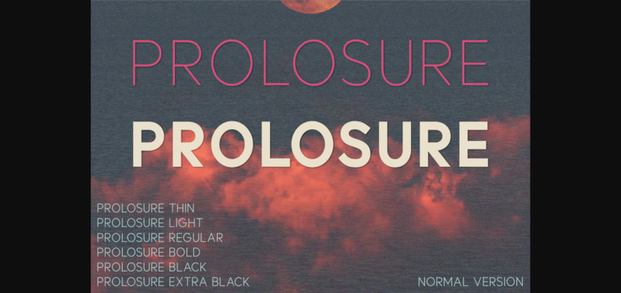 Prolosure Font Poster 1