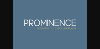 Prominence Font Poster 1