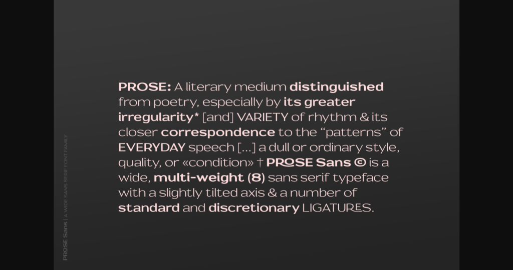 Prose Font Poster 4