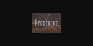 Prostagez Font Poster 1