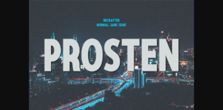 Prosten Font Poster 1