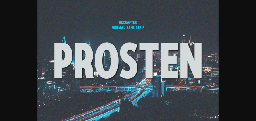 Prosten Font Poster 1