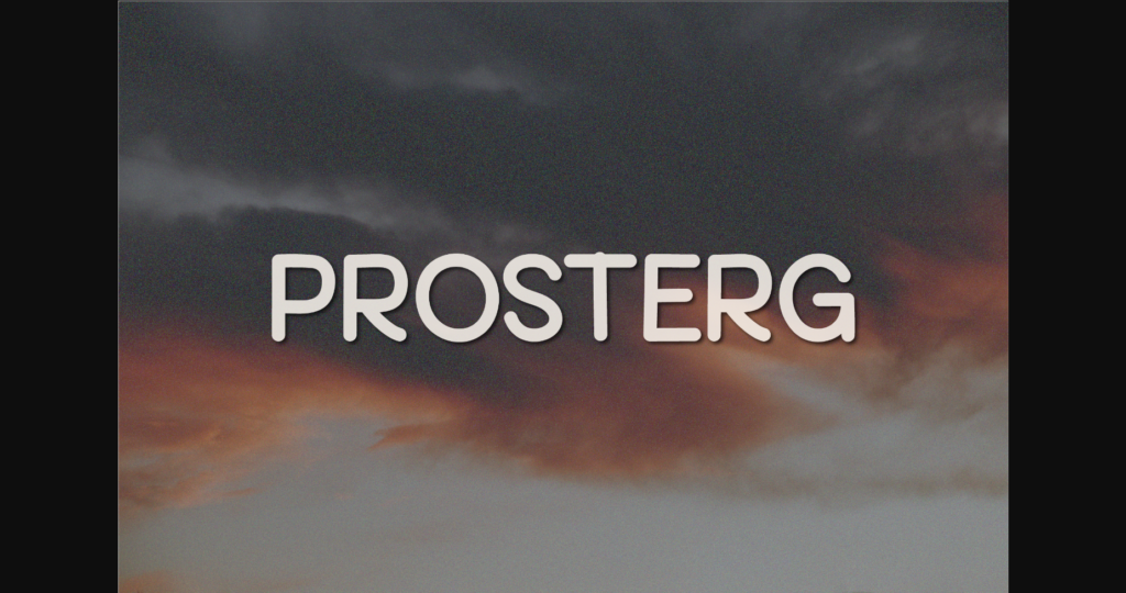 Prosterg Font Poster 3