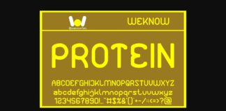 Protein Font Poster 1