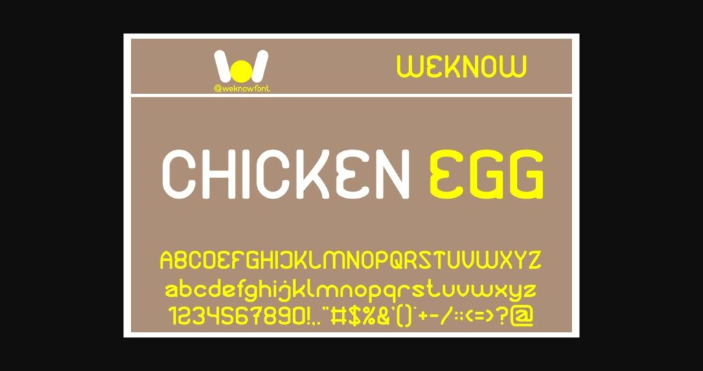 Protein Font Poster 7