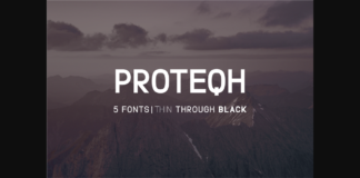 Proteqh Font Poster 1