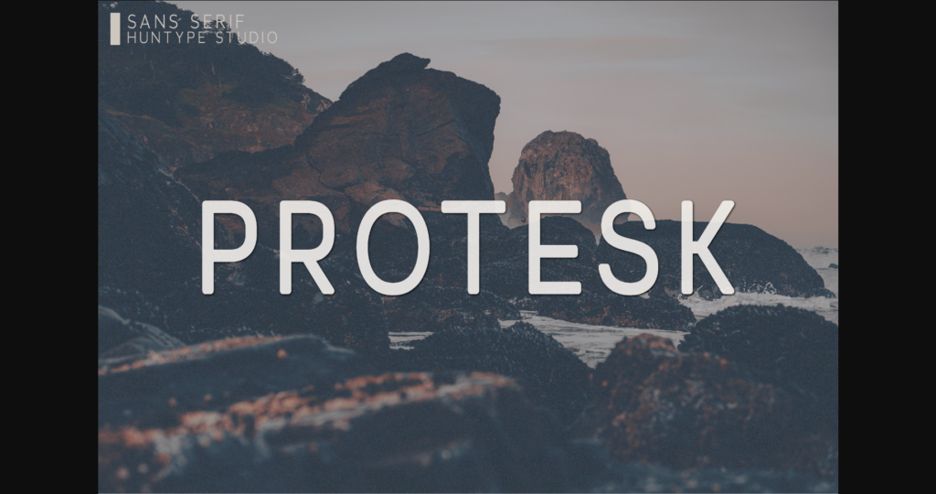 Protesk Font Poster 3