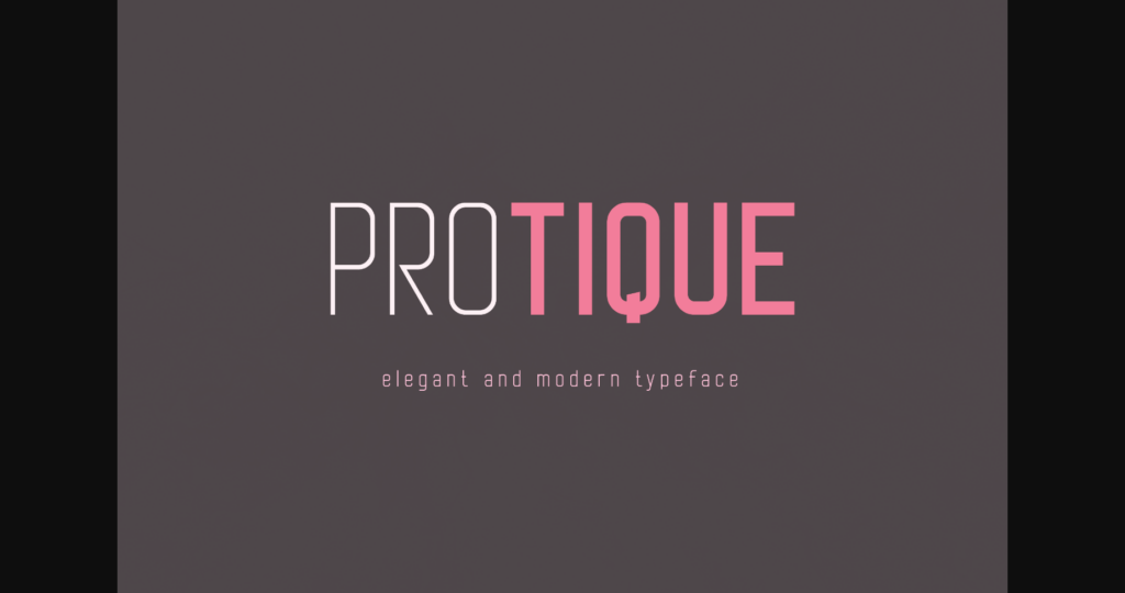 Protique Font Poster 1