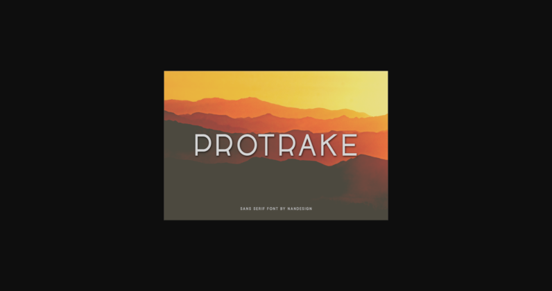 Protrake Font Poster 3