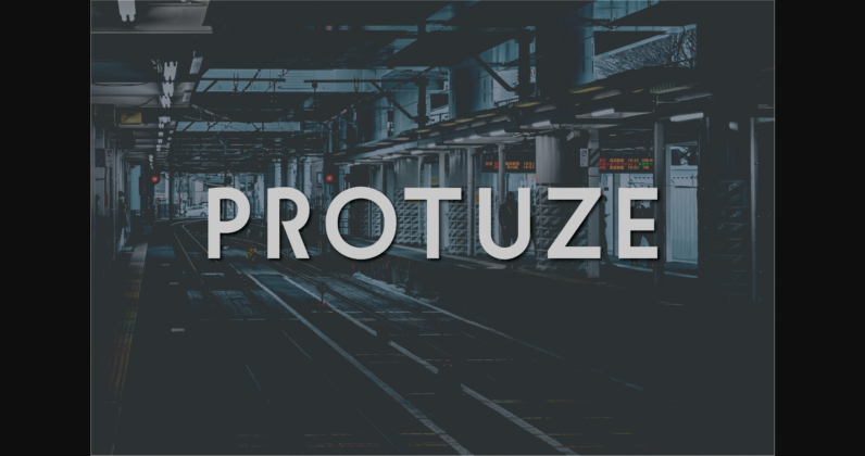 Protuze Font Poster 3