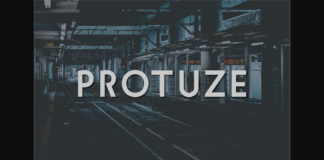 Protuze Font Poster 1