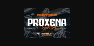 Proxena Satodar Font Poster 1