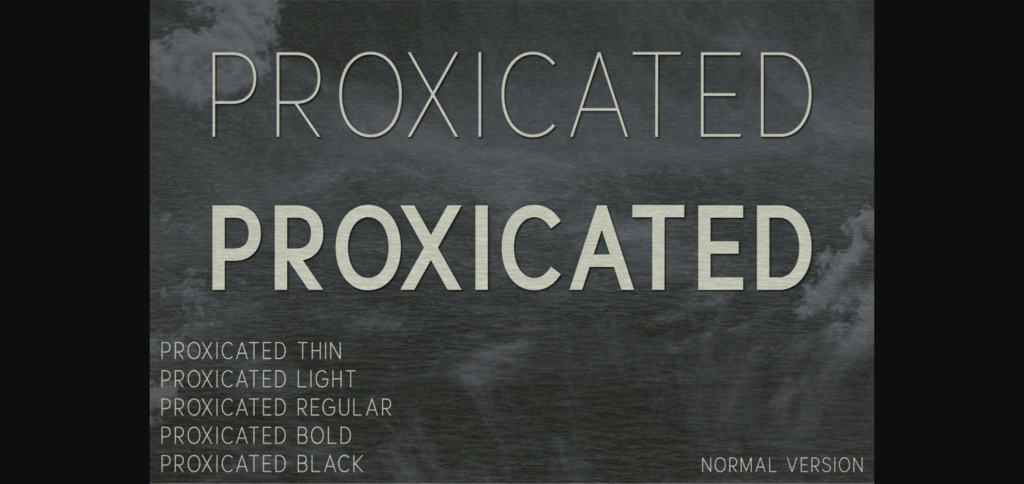 Proxicated Font Poster 3