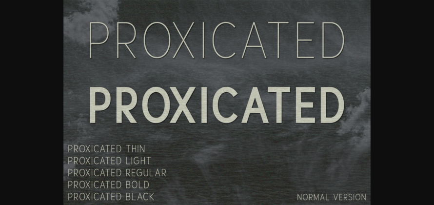 Proxicated Font Poster 1