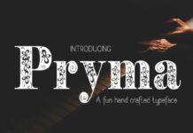 Pryma Font Poster 1